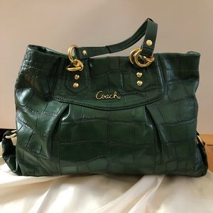 Coach Green Handbag